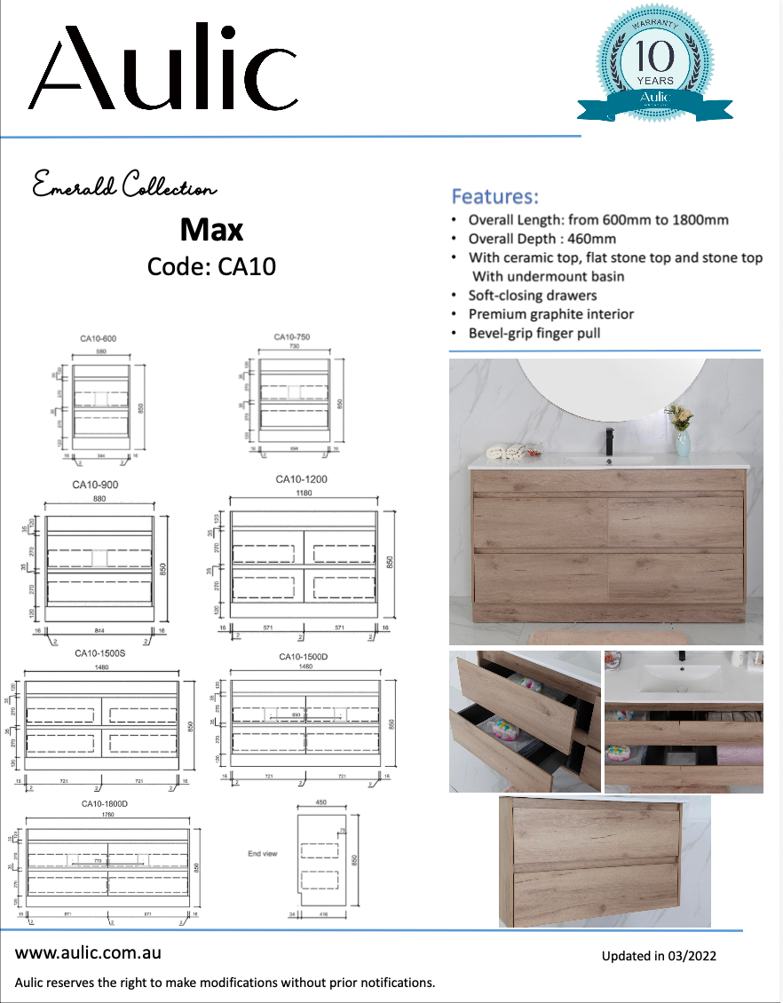 Max Freestanding Vanity - Neche Interiors