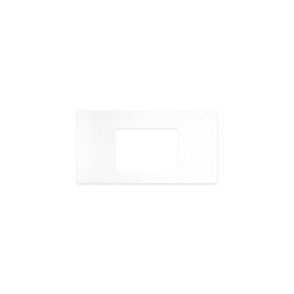 Snowflake Solid Surface Top Rectangular Full Depth with Single Undermount Basin Hole - Neche Interiors