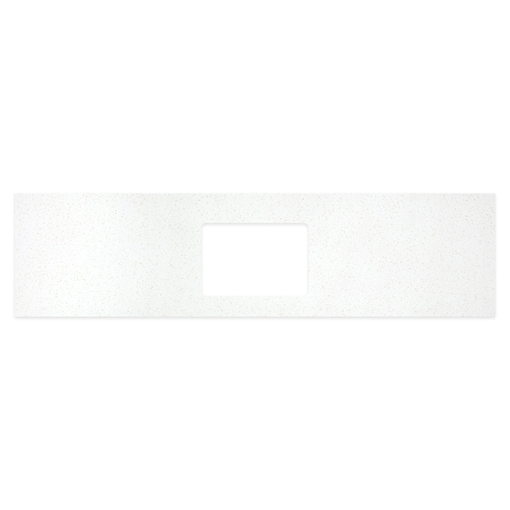 Snowflake Solid Surface Top Rectangular Full Depth with Single Undermount Basin Hole - Neche Interiors