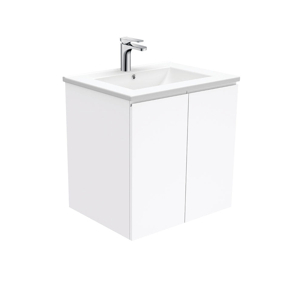 Dolce Gloss White Finger Pull Vanity