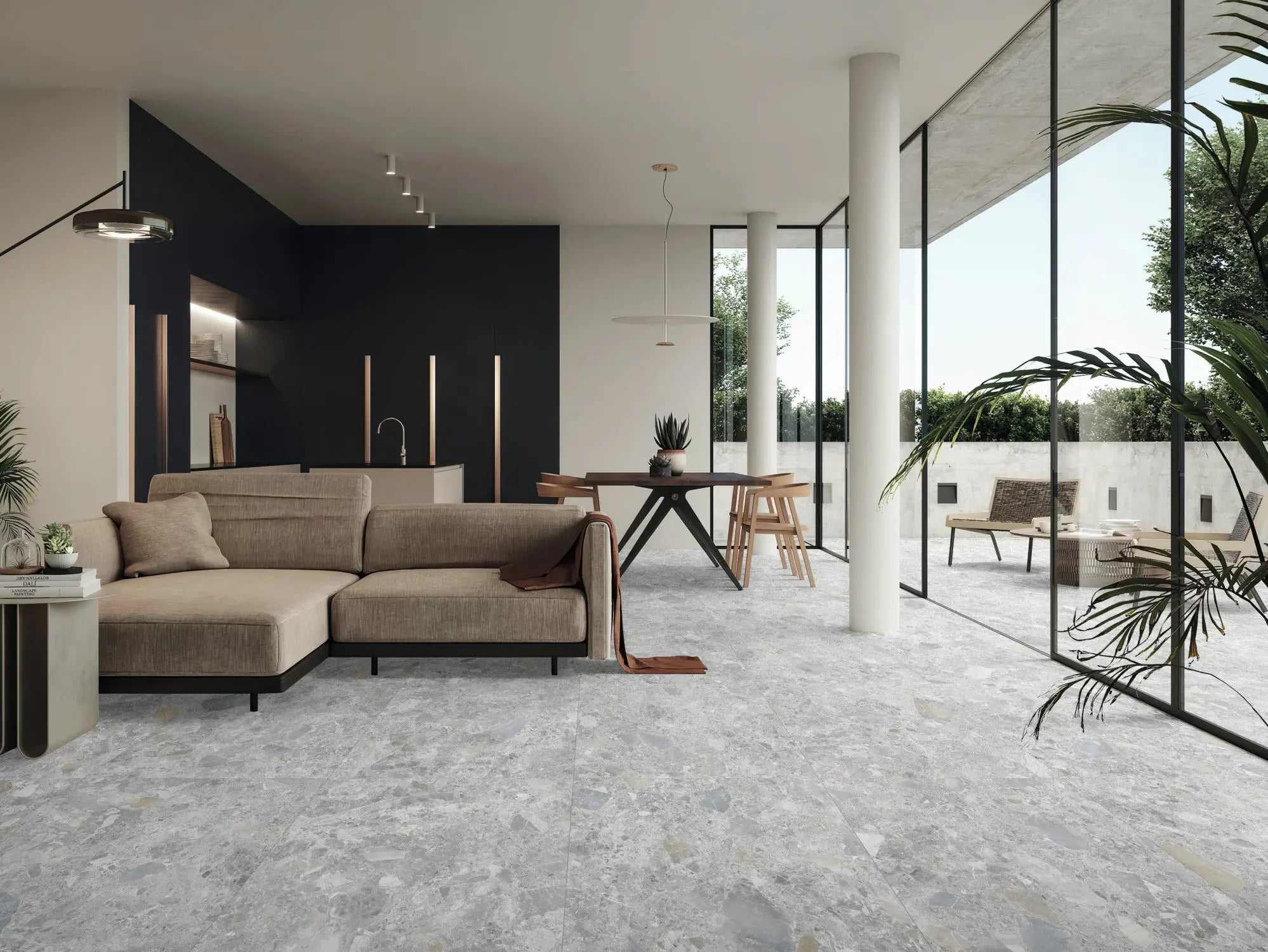 Terrazzo Rock Porcelain Tile