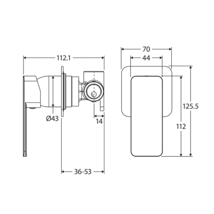 Tono Wall Mixer