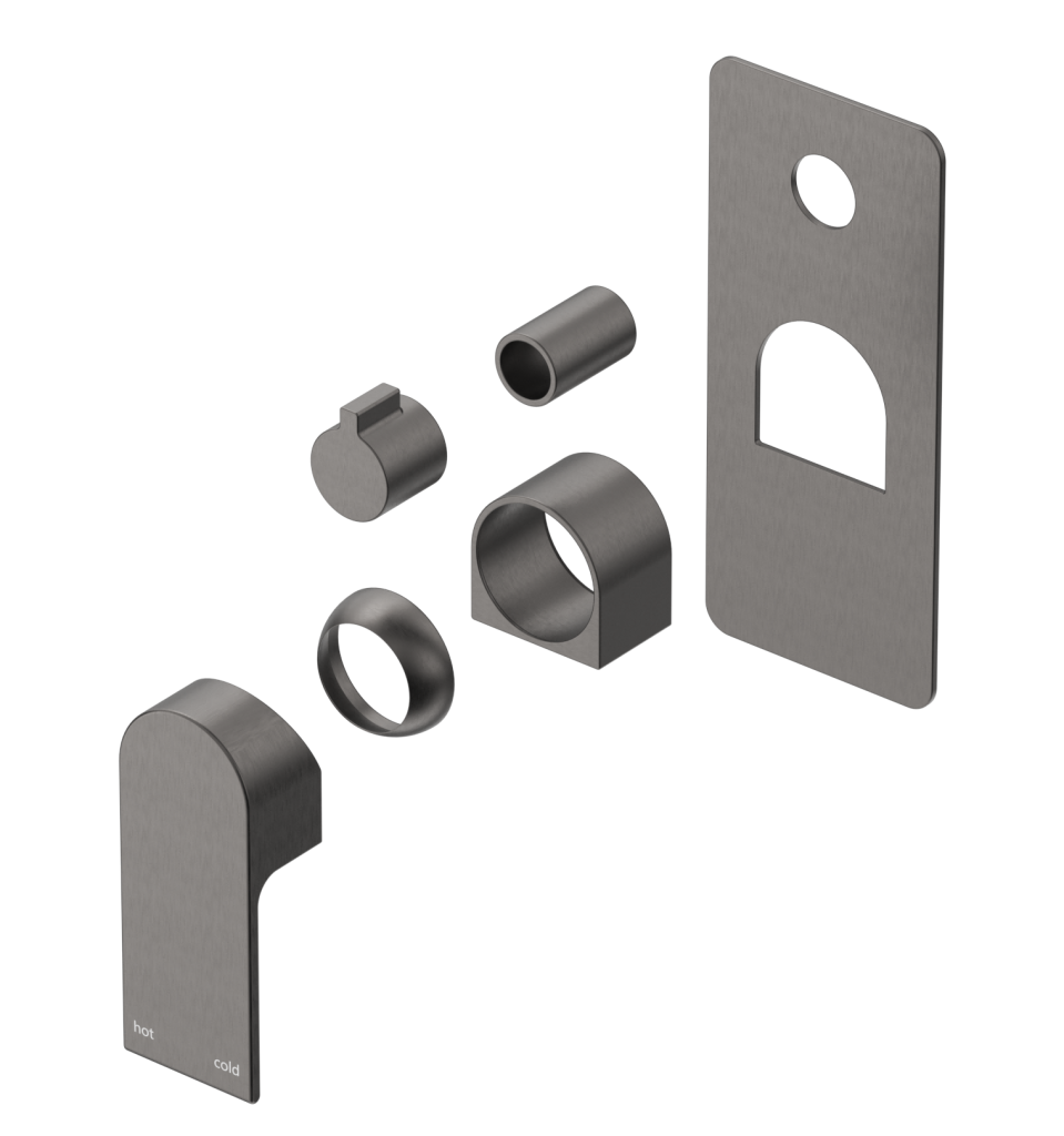 Beki Shower Mixer - Square Plate - TRIM KIT ONLY - Neche Interiors