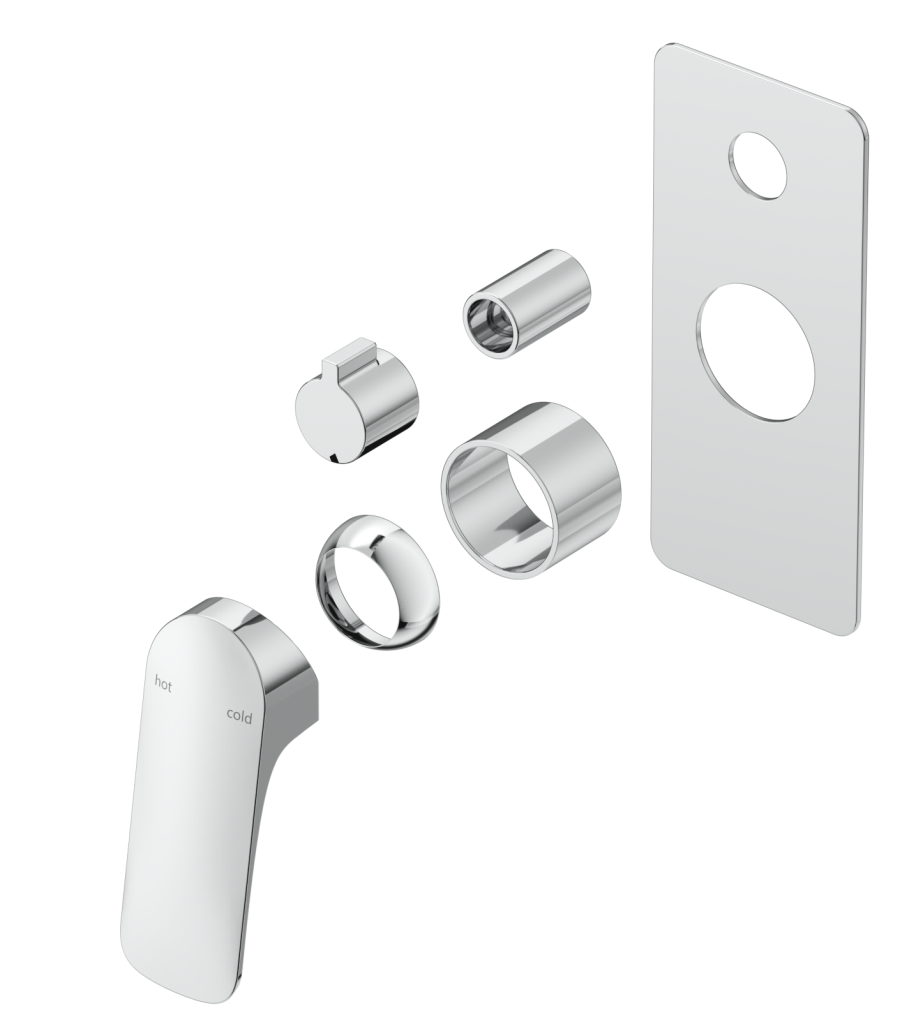 Kaza Shower Mixer Diverter - 1P - TRIM KIT ONLY - Neche Interiors