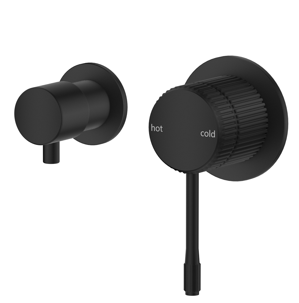 Mica Fluted Shower Mixer Diverter - Sideways - Neche Interiors