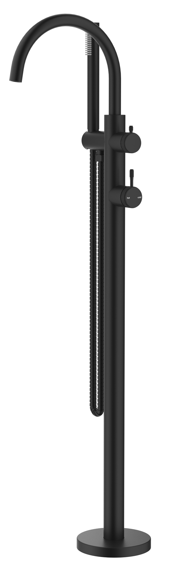 Mica Fluted Freestanding Bath Mixer with Hand Shower - Neche Interiors