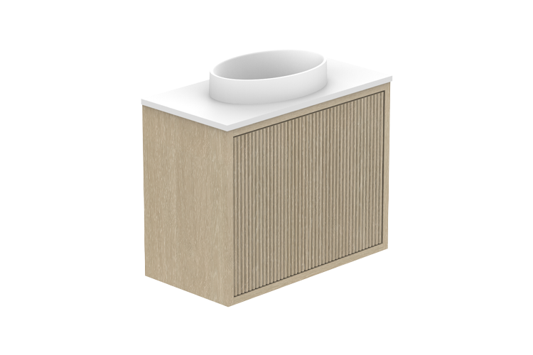 ADP Clifton Mini Vanity with Cherry Pie 20mm Top with Gloss Basin