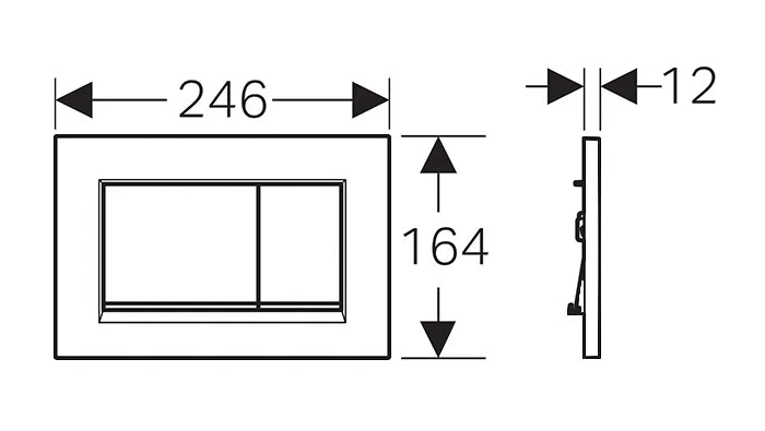 Geberit Sigma30 Square Flush Plate