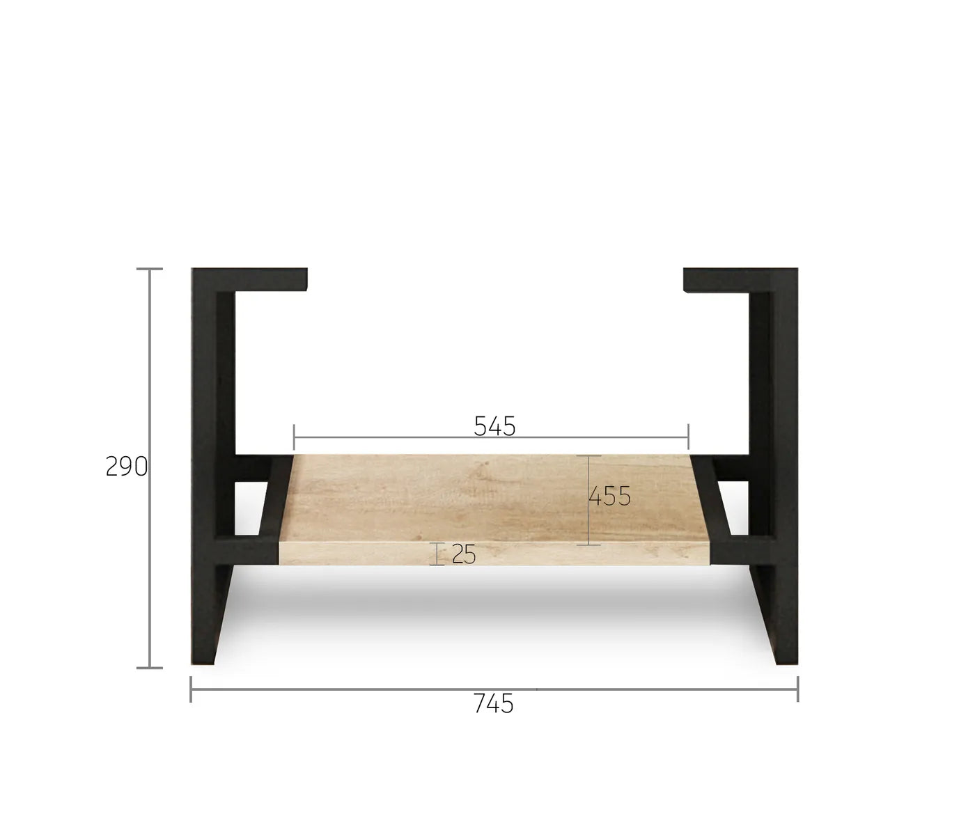Bryon Vanity Legs - Natural Oak