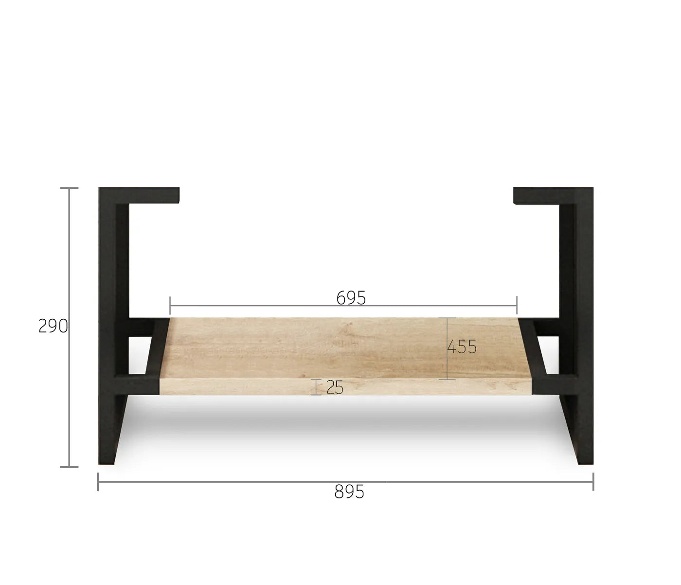 Bryon Vanity Legs - Natural Oak