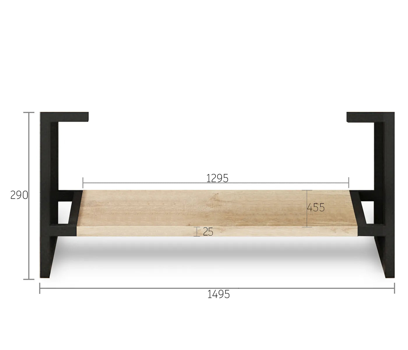 Bryon Vanity Legs - Natural Oak