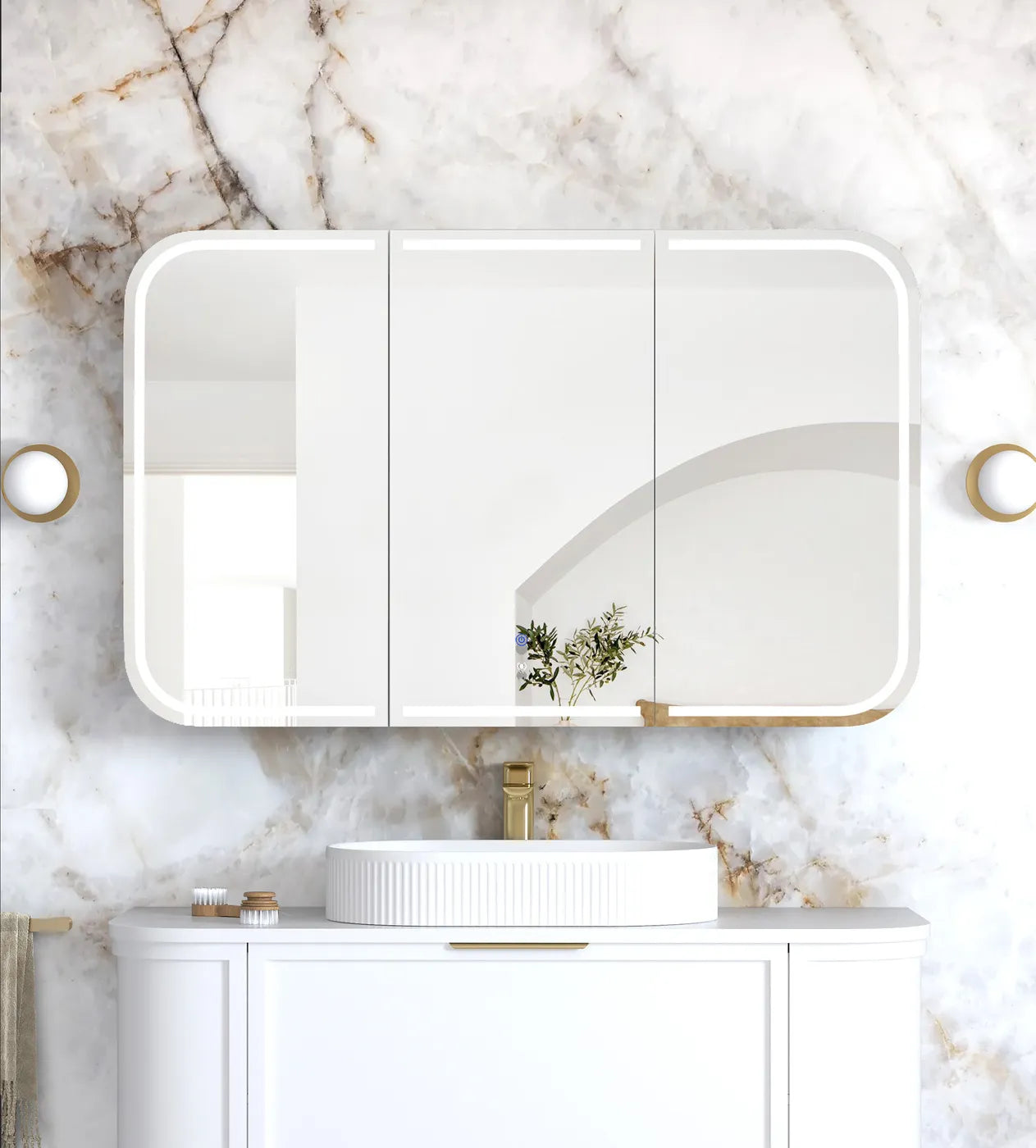 Newport LED Shaving Cabinet