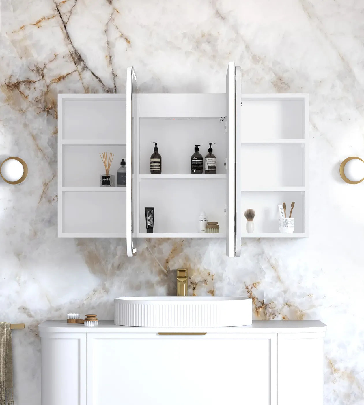 Newport LED Shaving Cabinet