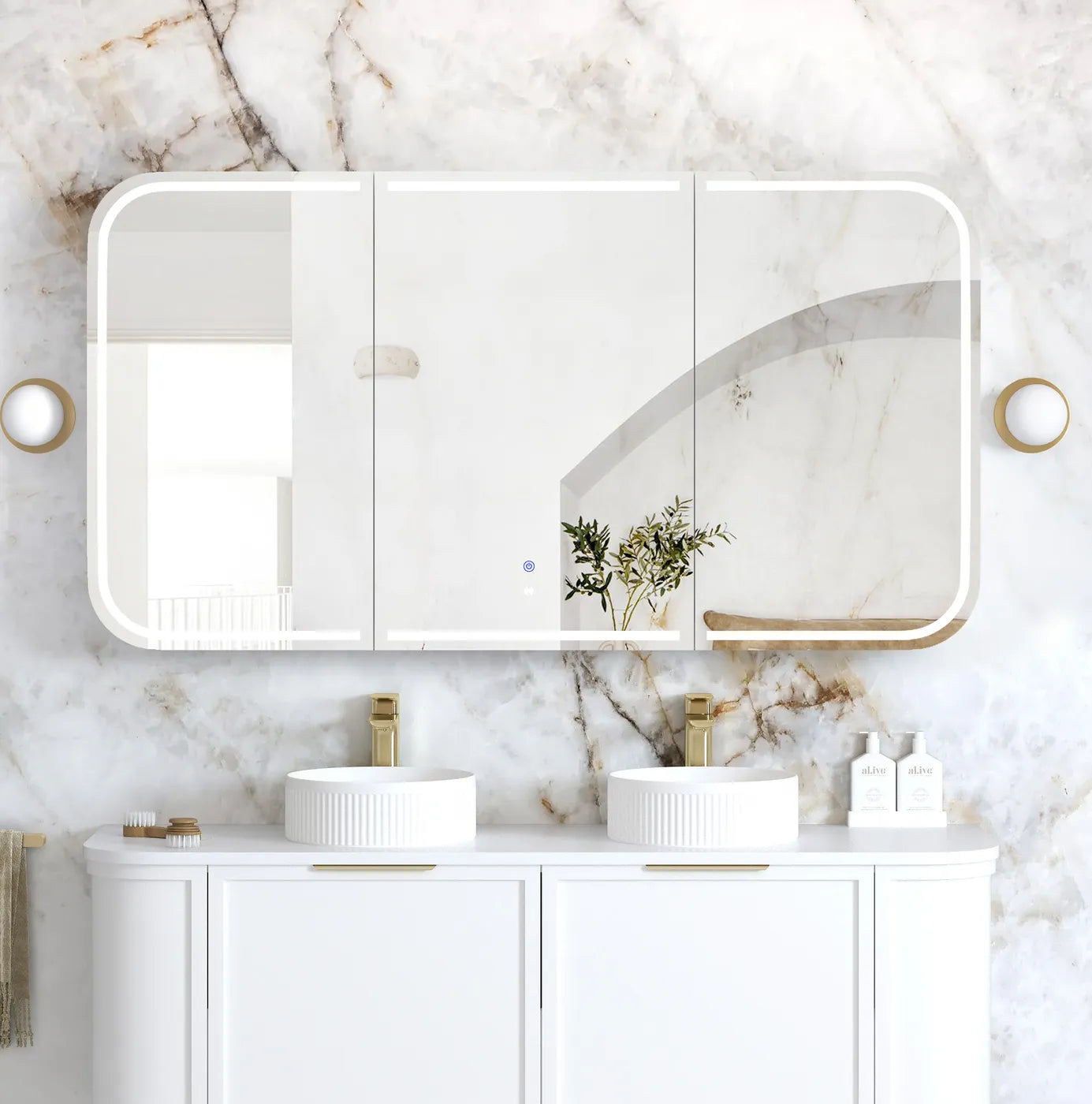 Newport LED Shaving Cabinet
