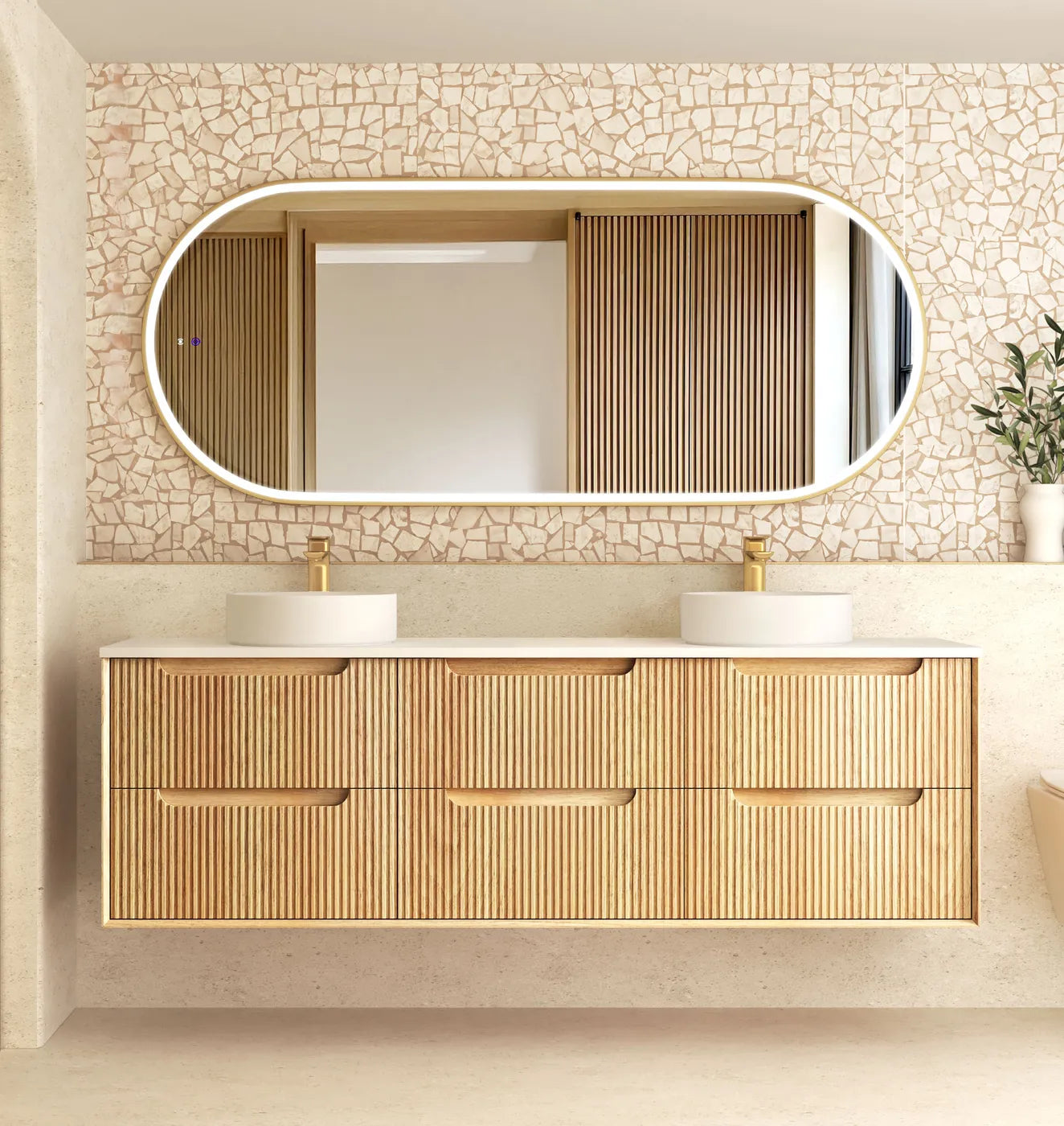 The Byron Collection - Fluted Woodland Oak