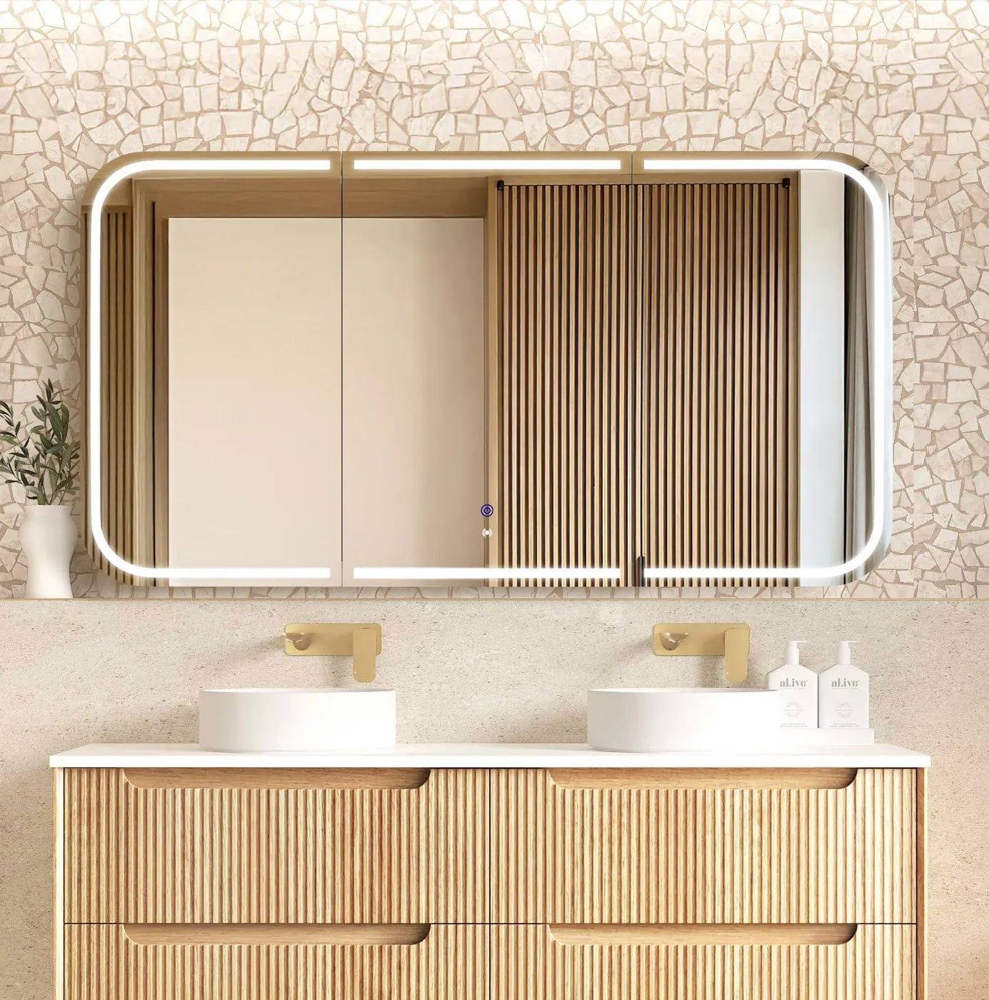 Newport LED Shaving Cabinet