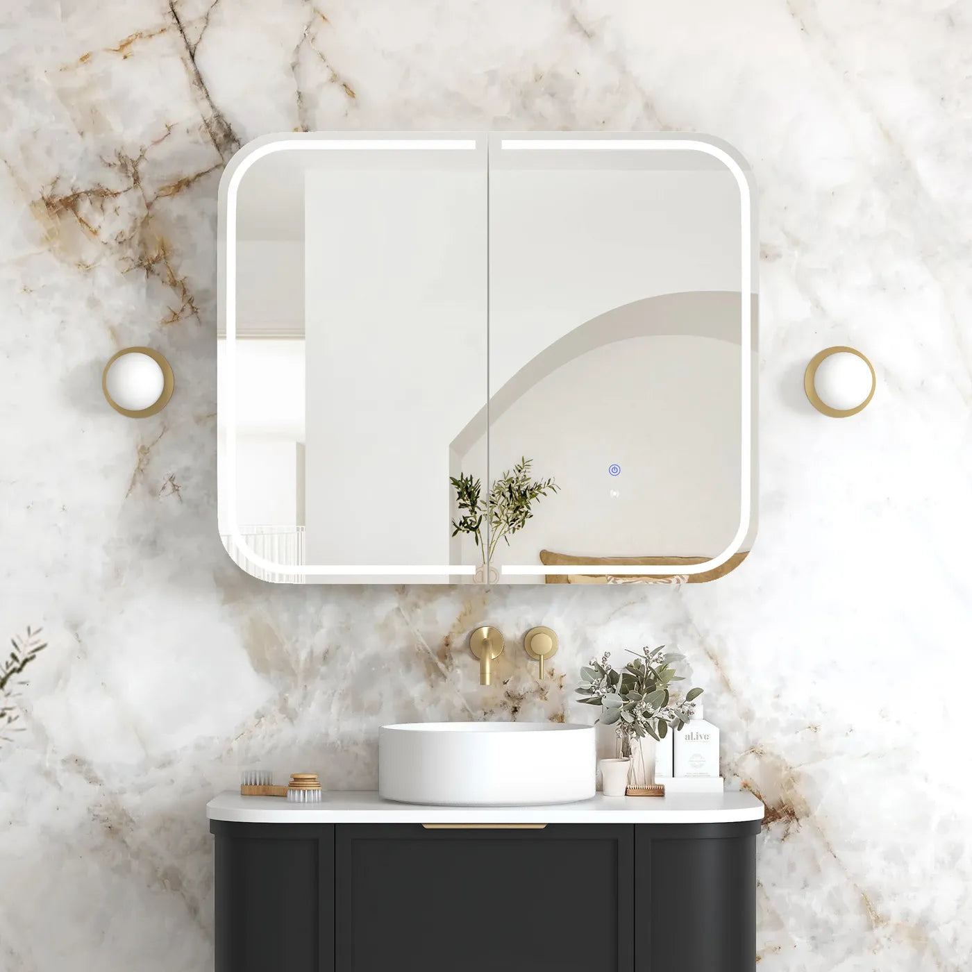 Newport LED Shaving Cabinet