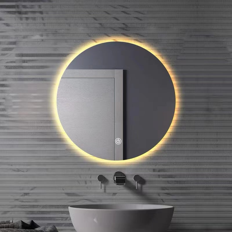 Neche LED Round Hanging Mirror