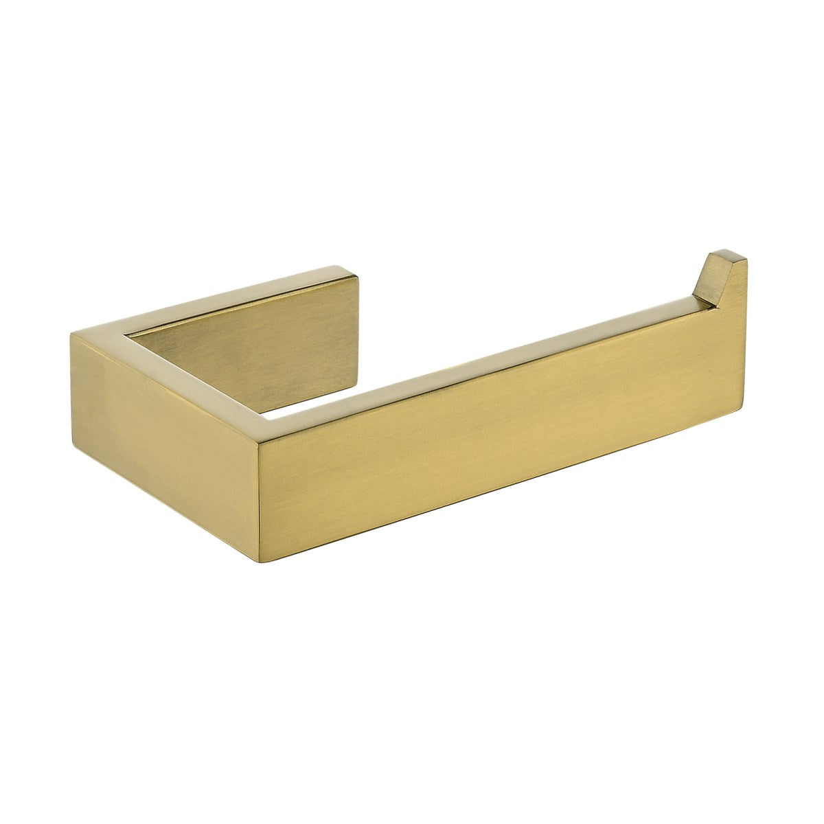 Cavallo Square Brushed Gold Toilet Roll Holder