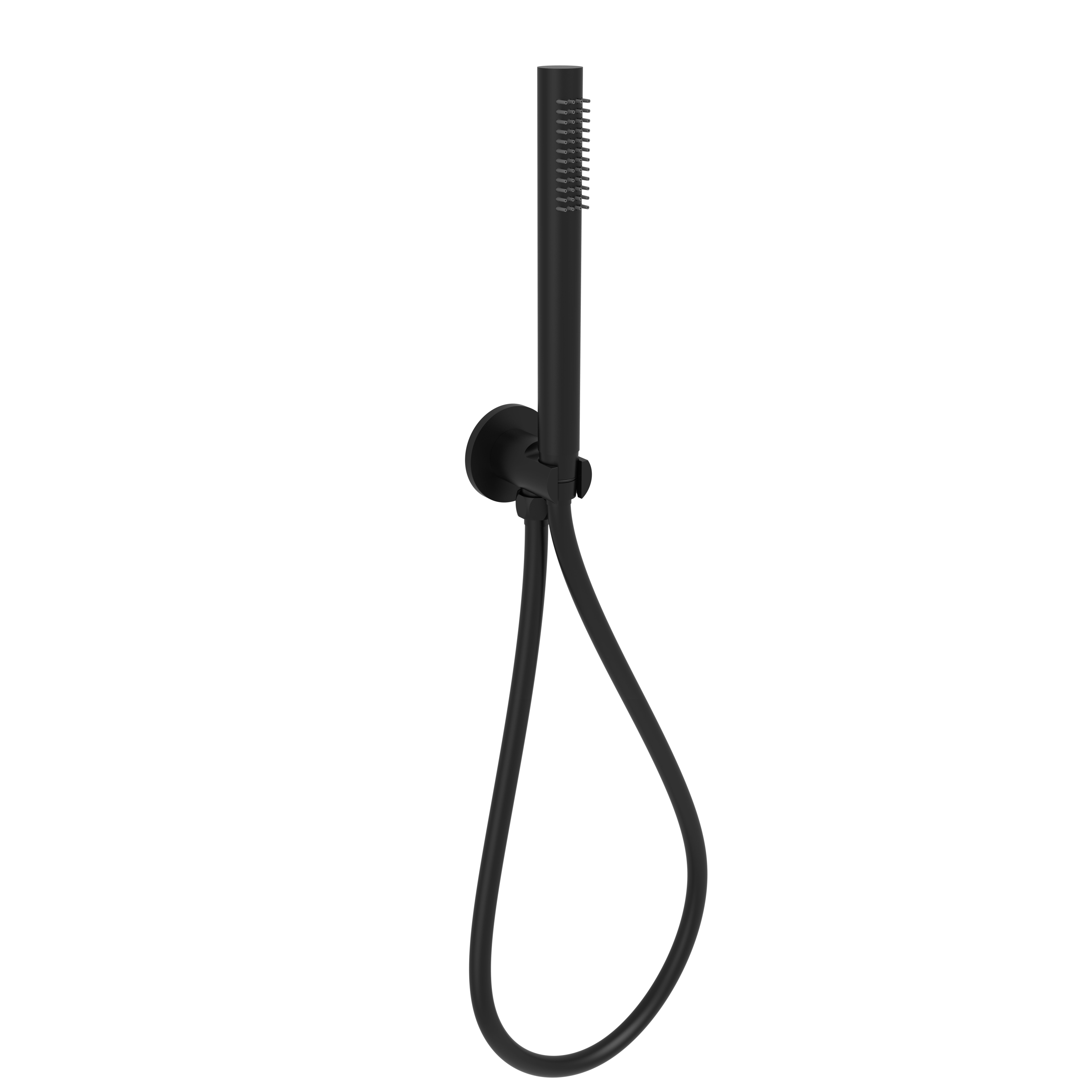 Matte Black Slim-line Handheld on Wall Bracket - Neche PSH003B