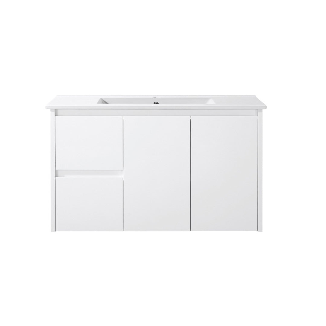 Gloss White 900mm Wall Hung Vanity