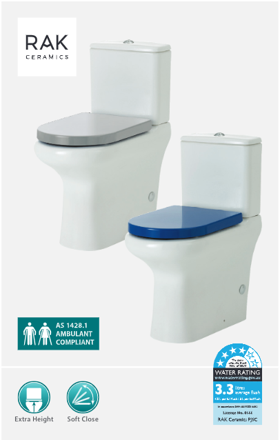 Fienza RAK Compact Back-to-Wall Toilet Suite