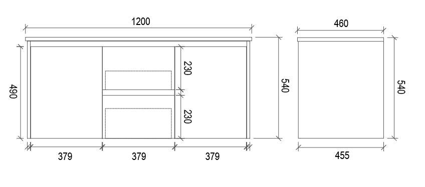 Matte White Shaker 1200mm Double Wall Hung Vanity